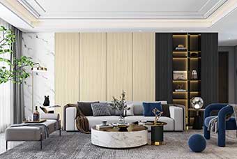 贵阳轻奢风格-客厅