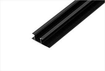 贵阳航空纤维墙咔铝合金带灯中条（哑黑氧化）