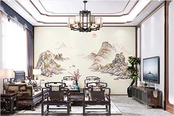 贵阳森佰汇航空纤维墙咔（巴山蜀水）