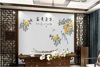 贵阳森佰汇航空纤维墙咔（富贵荣华）