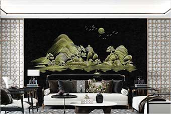 贵阳森佰汇航空纤维墙咔（湖光山色）